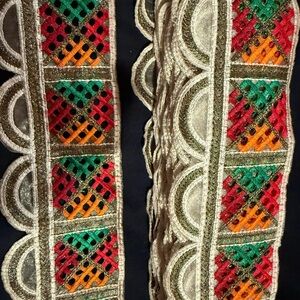 Colorful Embroidered Trim